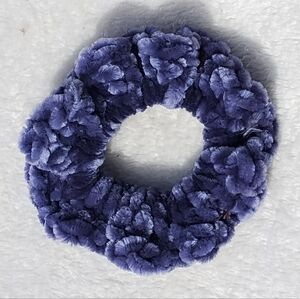 Crochet scrunchie deep purple/ blue color